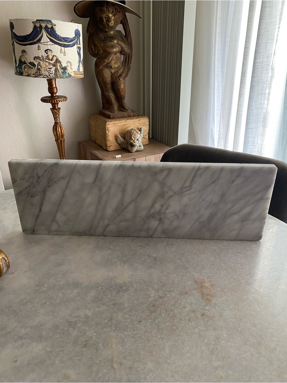 Marble shelve from cb2